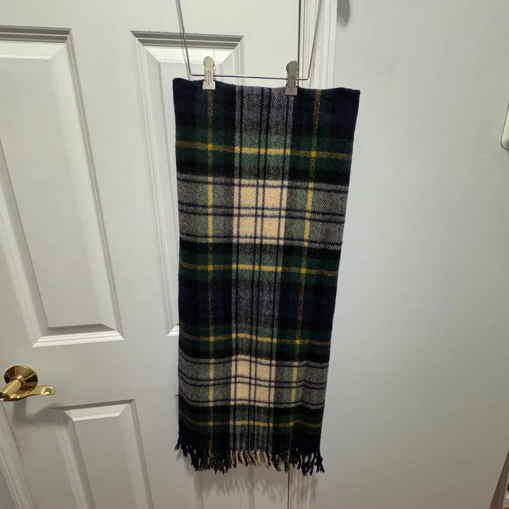 Scottish Rally Klad vintage tartan Plaid Wool blanket or Travel picnic rug